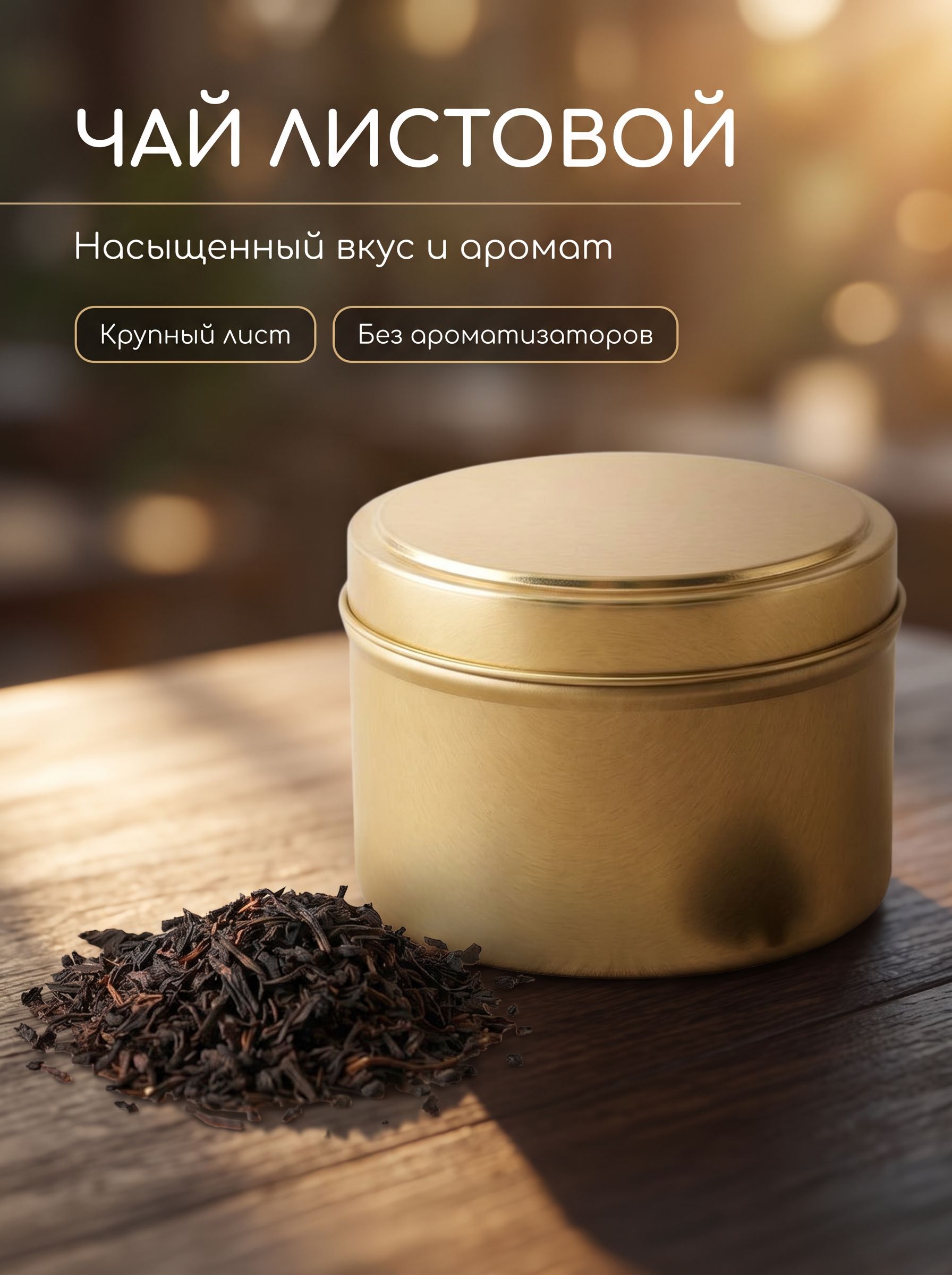 Пример карточки: Чай и напитки